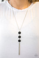 Paparazzi Accessories Triple Shimmer - Black Necklace Set