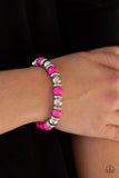 Paparazzi Accessories Across The Mesa Pink Bracelet