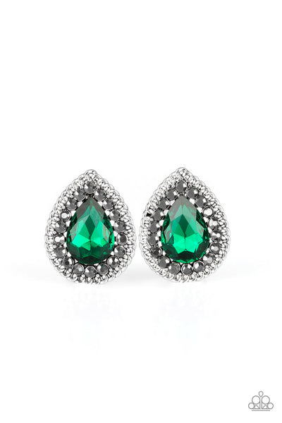 Paparazzi Accessories Debutante Debut - Green Earring