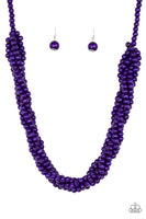 Paparazzi Accessories Tahiti Tropic Purple Necklace Set