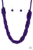 Paparazzi Accessories Tahiti Tropic Purple Necklace Set