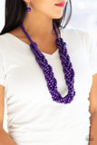 Paparazzi Accessories Tahiti Tropic Purple Necklace Set