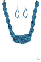 Paparazzi Accessories A Standing Ovation - Blue Necklace Set