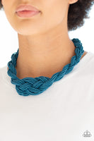 Paparazzi Accessories A Standing Ovation - Blue Necklace Set