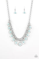 Paparazzi Accessories Party Time - Blue Necklace Set