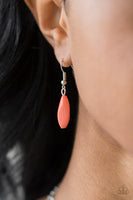 Paparazzi Accessories Beaded Boardwalk Orange Necklace