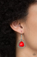 Paparazzi Accessories Make A Point Red Necklace Set