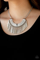 Paparazzi Accessories Impressively Incan Silver Necklace Set
