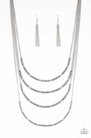 Paparazzi Accessories It Will Be Over MOON - Silver Necklace