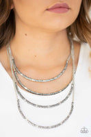 Paparazzi Accessories It Will Be Over MOON - Silver Necklace