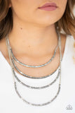 Paparazzi Accessories It Will Be Over MOON - Silver Necklace