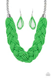Paparazzi Accessories The Great Outback Green Necklace Set