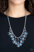 Paparazzi Accessories Cool Cascade Blue Necklace Set
