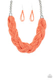 Paparazzi Accessories The Great Outback Orange Necklace Set