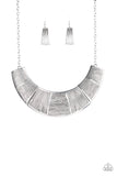 Paparazzi Accessories More Roar - Silver Necklace Set