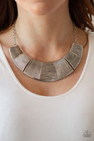 Paparazzi Accessories More Roar - Silver Necklace Set