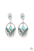 Paparazzi Accessories Terra Tribute - Blue Earrings