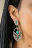 Paparazzi Accessories Terra Tribute - Blue Earrings