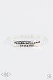 Paparazzi Accessories So She Did - White Bracelet
