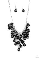 Paparazzi Accessories Serenely Scattered - Black Necklace Set