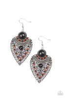 Paparazzi Accessories Tribal Territory - Black Earrings