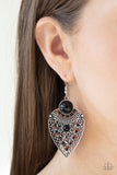 Paparazzi Accessories Tribal Territory - Black Earrings