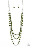 Paparazzi Accessories New York City Chic Green Necklace Set