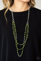 Paparazzi Accessories New York City Chic Green Necklace Set