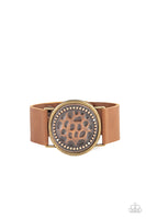 Paparazzi Accessories Hold On To Your Buckle - Copper Bracelet