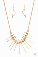 Paparazzi Accessories Fully Charged - Gold Necklace Set