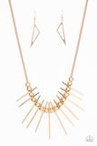 Paparazzi Accessories Fully Charged - Gold Necklace Set