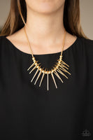 Paparazzi Accessories Fully Charged - Gold Necklace Set