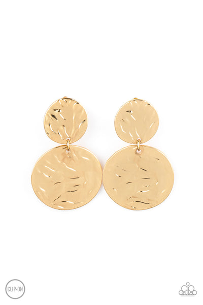 Paparazzi Accessories Relic Ripple - Gold Earring