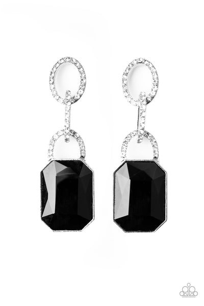 Paparazzi Accessories Superstar Status Black Earrings