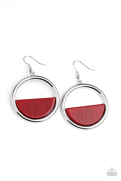Paparazzi Accessories Stuck in Retrograde - Red Earring
