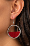 Paparazzi Accessories Stuck in Retrograde - Red Earring