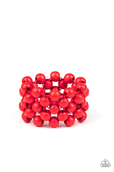 Paparazzi Accessories Tiki Tropicana - Red Bracelet