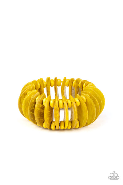 Paparazzi Accessories Tropical Tiki Bar - Yellow Bracelet