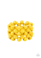 Paparazzi Accessories Tiki Tropicana - Yellow Bracelet