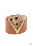 Paparazzi Accessories Claws Out - Brown Bracelet