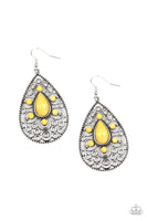 Paparazzi Accessories Modern Garden - Yellow Earrings