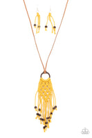Paparazzi Accessories It's Beyond MACRAME! - Yellow Necklace