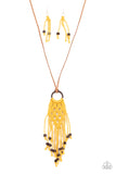 Paparazzi Accessories It's Beyond MACRAME! - Yellow Necklace