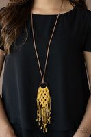 Paparazzi Accessories It's Beyond MACRAME! - Yellow Necklace