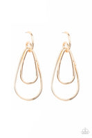 Paparazzi Accessories Droppin Drama - Gold Earrings