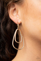 Paparazzi Accessories Droppin Drama - Gold Earrings
