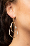 Paparazzi Accessories Droppin Drama - Gold Earrings