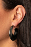 Paparazzi Accessories Chic CRESCENTO - Black Earring