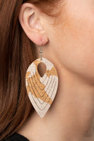 Paparazzi Accessories Cork Cabana - White Earring