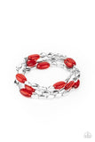 Paparazzi Accessories Sorry to Burst Your BAUBLE - Red Bracelet